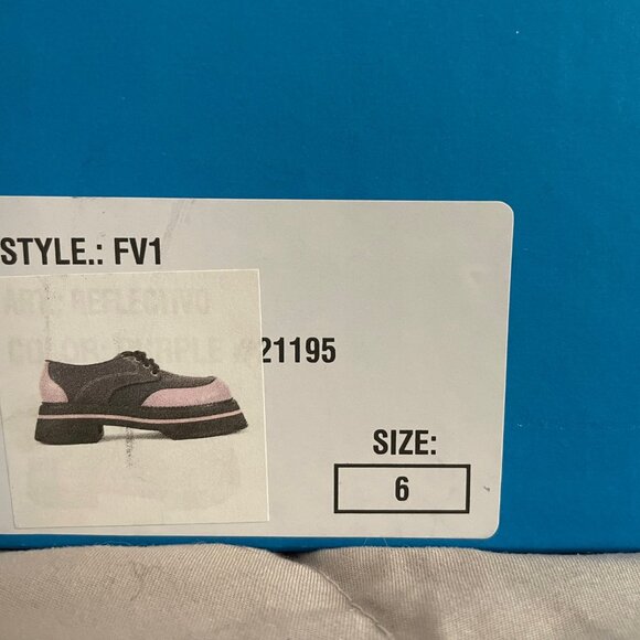 LAST - NEW Fluevog Fresh Vogs FV1 Vintage Style Lace Ups Purple Size 6 SOLD OUT - Picture 7 of 15